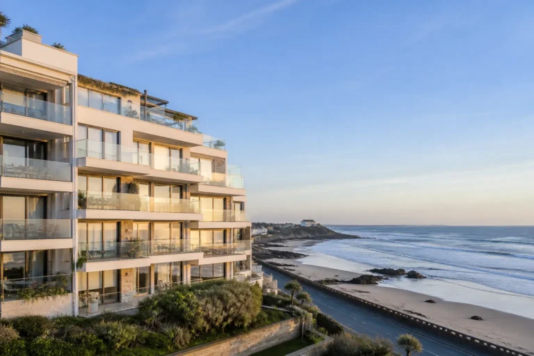 Immeuble de front de mer sur la cote atlantique