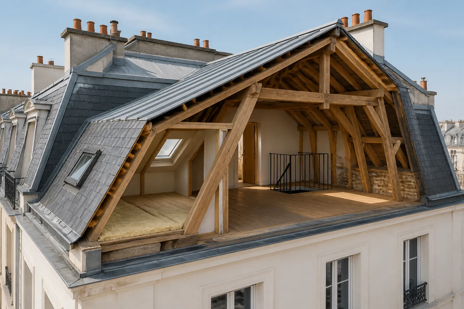 Toiture et combles d un immeuble de rapport