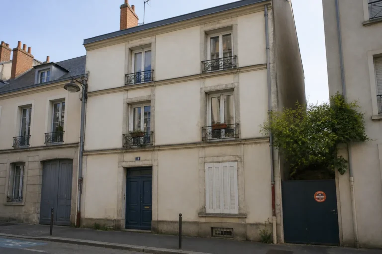 Petit immeuble de rapport dans une rue nantaise