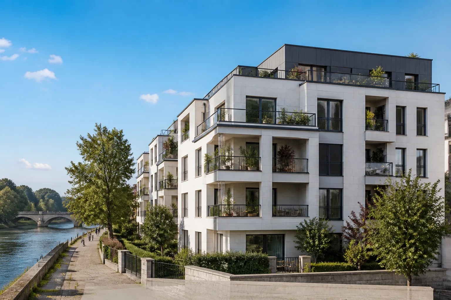 Immeuble residentiel neuf pres de la Loire