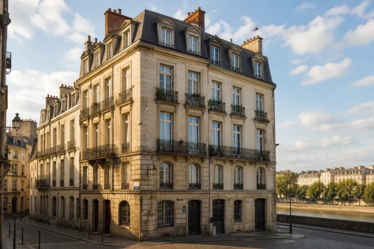 Immeuble ancien du centre de Nantes pres de la Loire