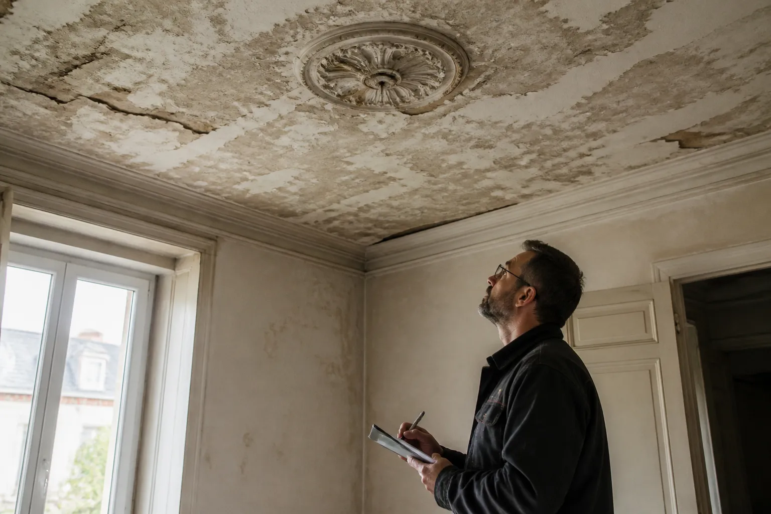 Expert visitant un appartement a Rezé