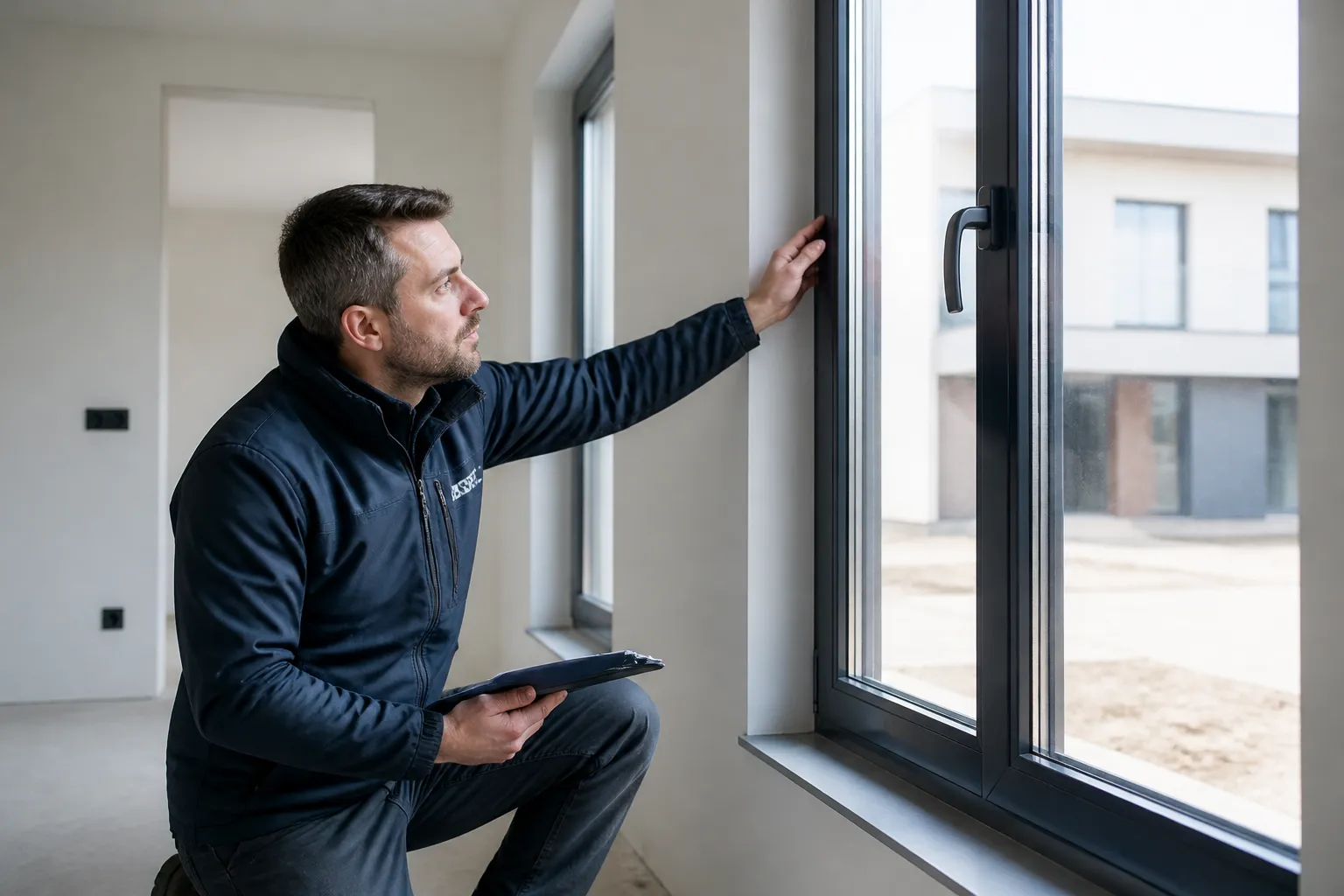 Immeuble neuf avec balcons a Nantes
