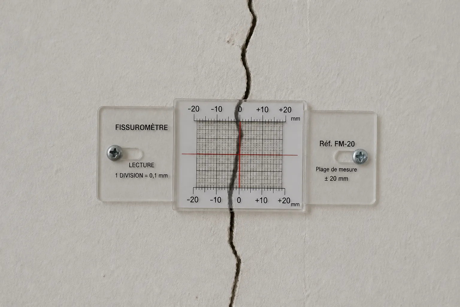 Fissure sur une moulure de plafond a Nantes