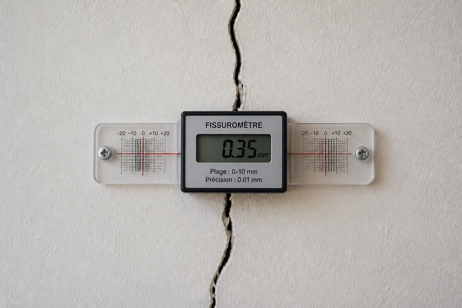 Fissure sur une moulure de plafond a Saint-Nazaire