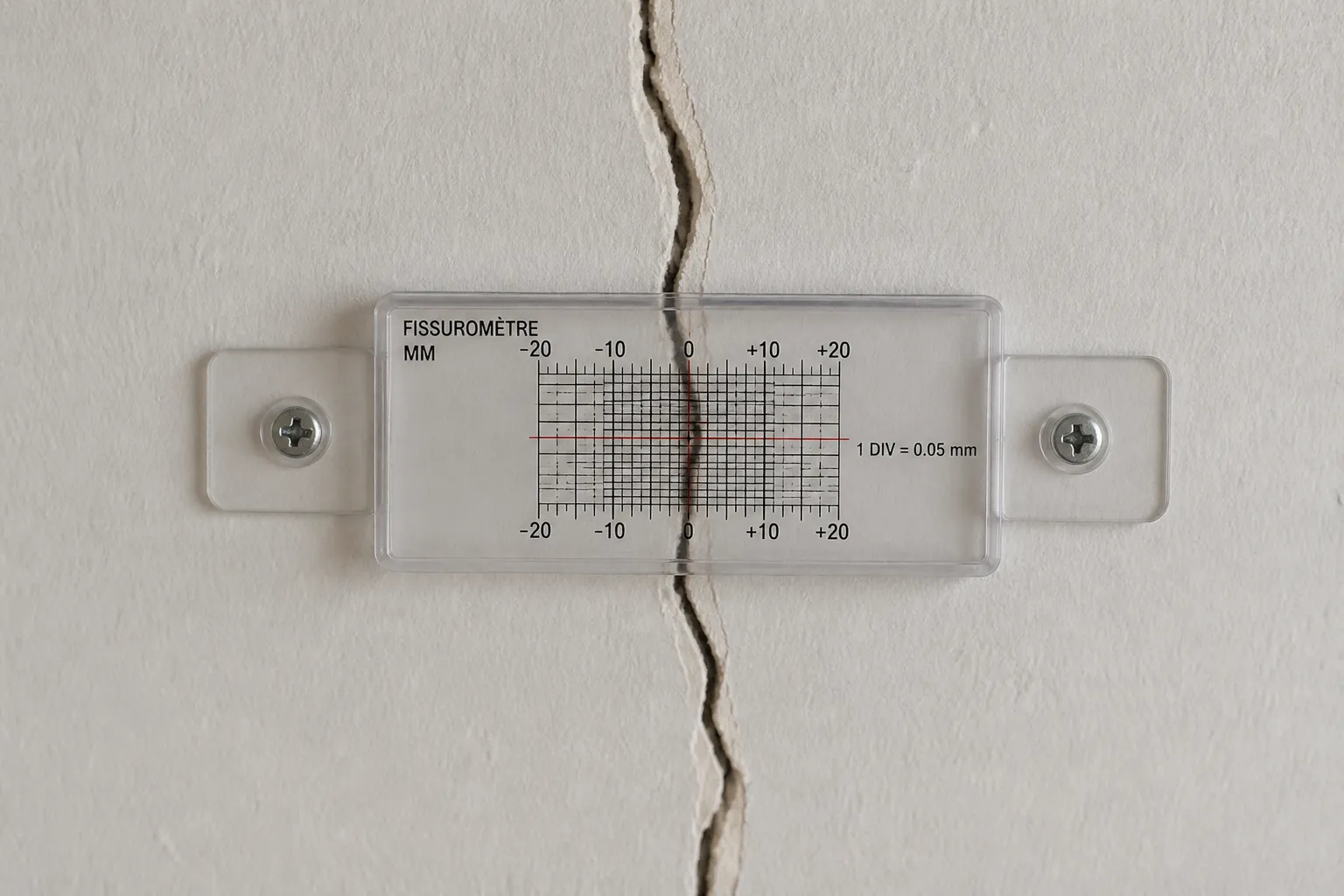 Fissure sur une moulure de plafond a Vertou
