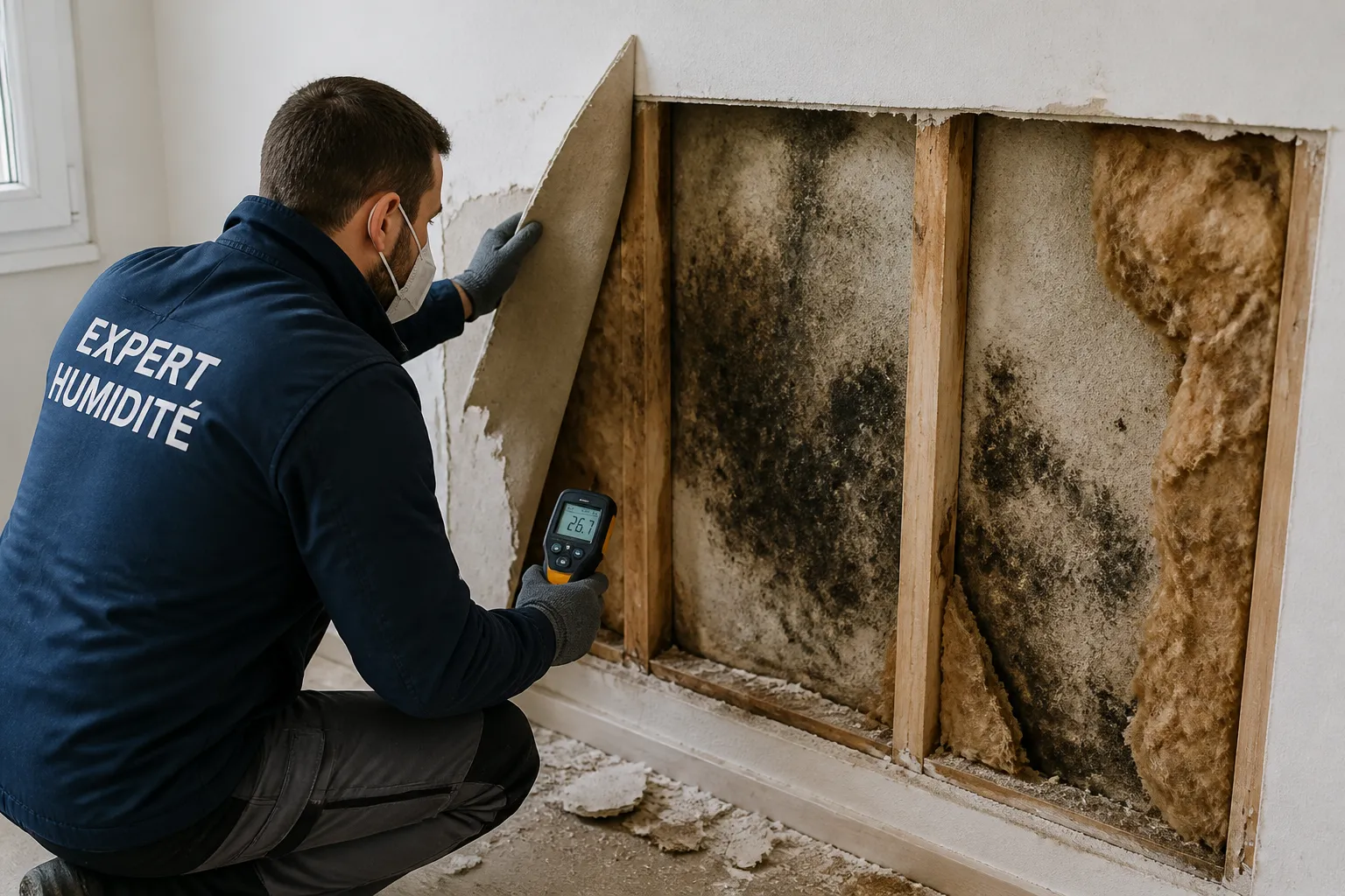 Expert inspectant un logement a la loupe a Saint-Sébastien-sur-Loire