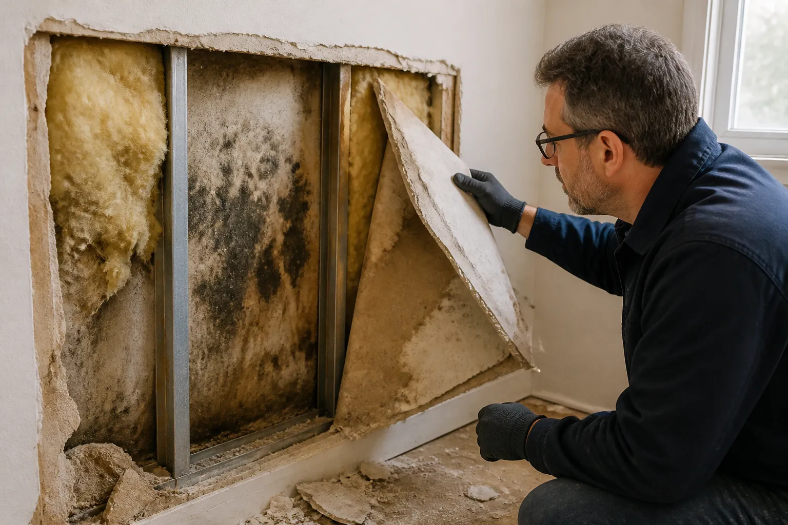 Expert inspectant un logement a la loupe a Vertou