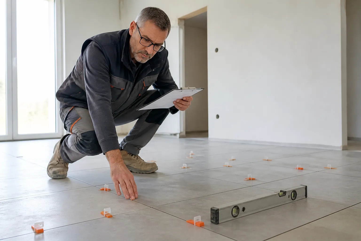 Moulure et plafond ancien dans un appartement de Saint-Nazaire