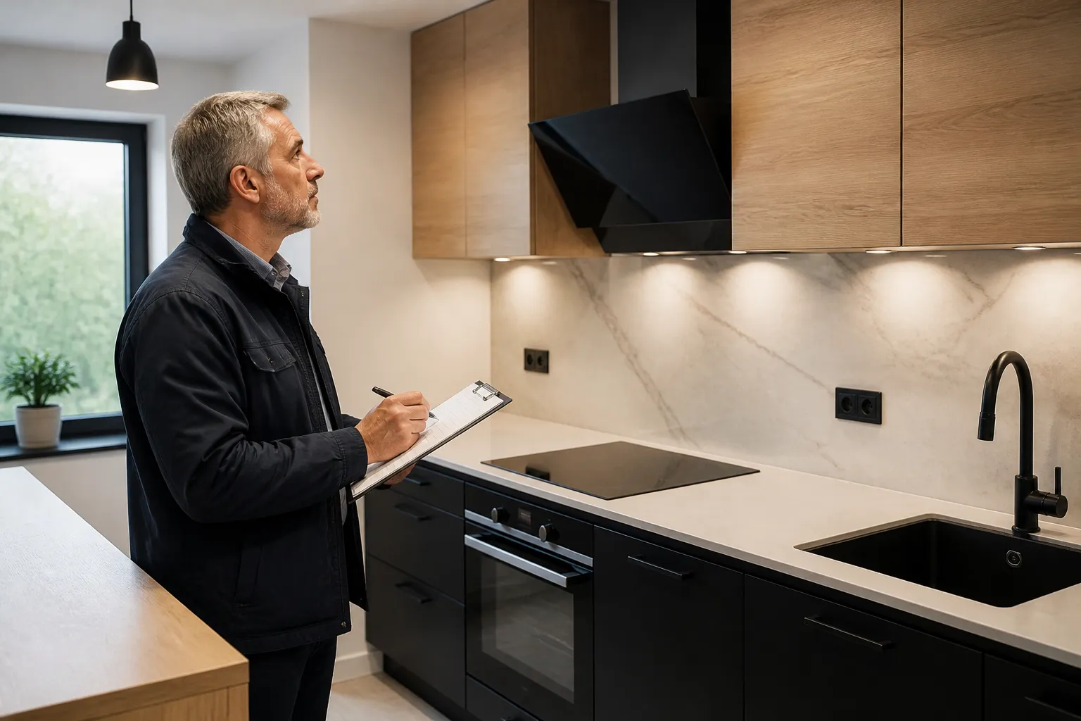Moulure et plafond ancien dans un appartement de Vertou