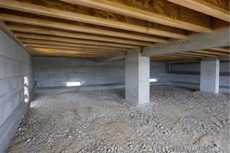 Vide sanitaire d une maison en construction